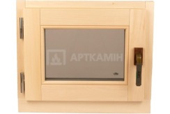 Вікно для бані та сауни Tesli поворотне ліве 600х500