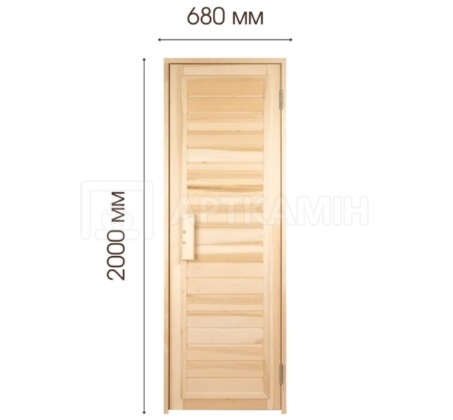 Двері для сауни Tesli глухі Зебра 70x200. Фото 3