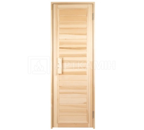 Дверь для сауны Tesli глухая Зебра 80x200