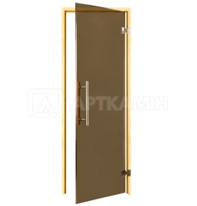 Скляні двері для сауни Tesli Steel Sateen Magnetic 70x190. Фото 2