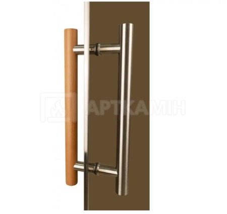Скляні двері для сауни Tesli Steel Sateen Magnetic 70x190. Фото 4