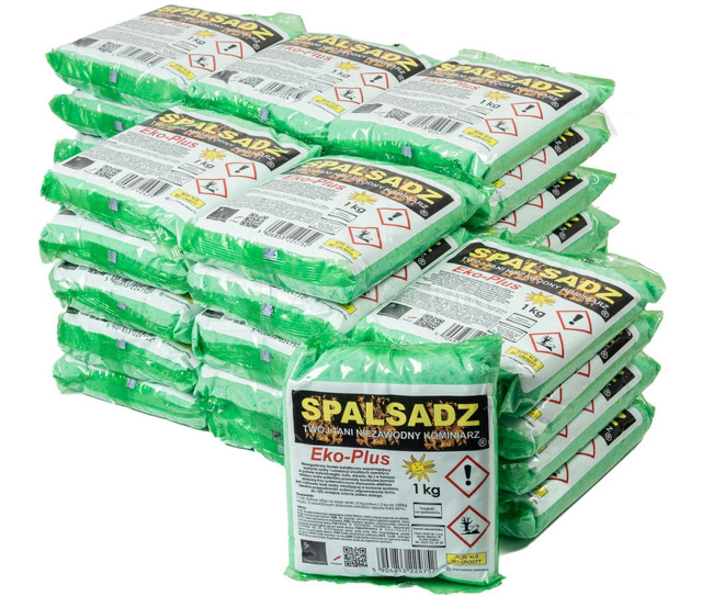 Spalsadz Eko Plus 1 кг x 30 шт засіб для чищення димоходів порошок каталізатор