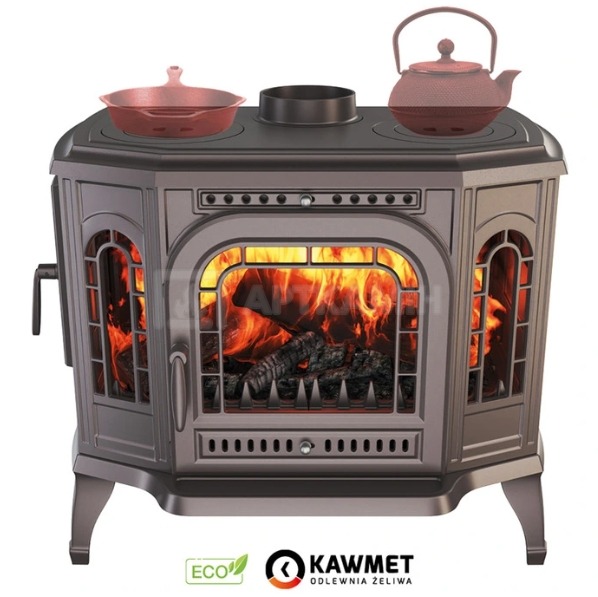 Піч опалювально-варильна Kawmet P7 LB 10,5 кВт CookTop ECO