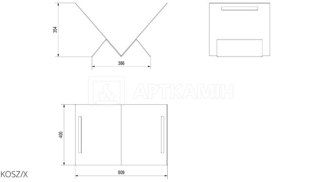 Кошик для дров Kratki X. Фото 3