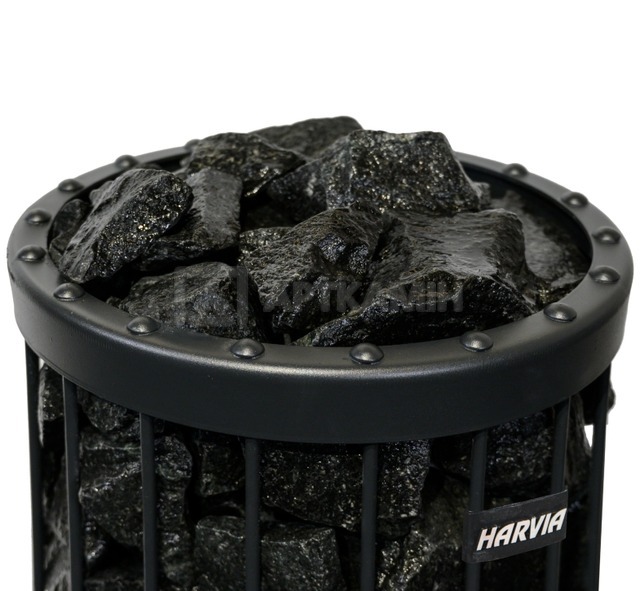Камни для сауны Harvia Black Vulcanite 20 кг 10-15 см. Фото 2