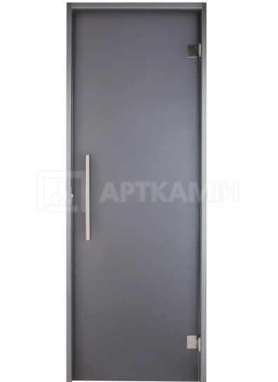 Скляні двері для хамама Tesli Antalya Graphite 700x1900