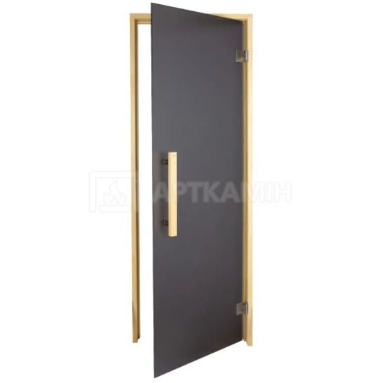 Скляні двері для сауни Tesli Lux Graphite Sateen 70x200. Фото 2