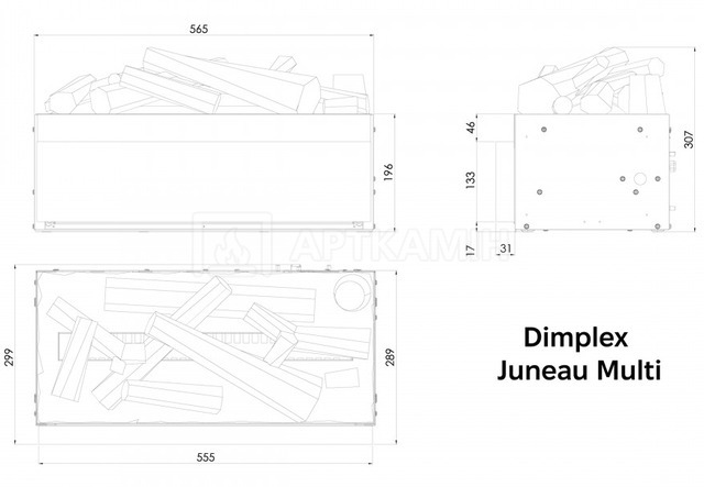 Електричний камін Dimplex Juneau Multi. Фото 7
