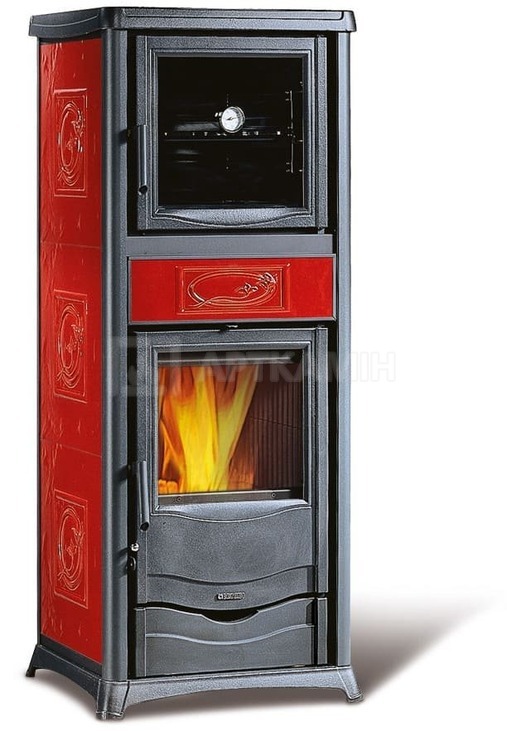 Печь-камин Nordica Rossella Plus forno Evo бордо