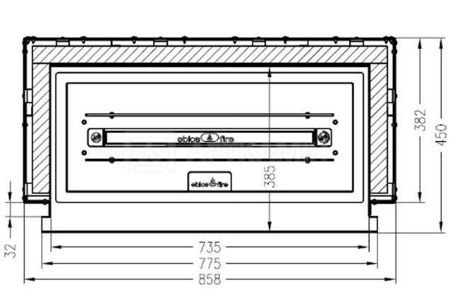 Біокамін Spartherm Ebios-fire 1V. Фото 4