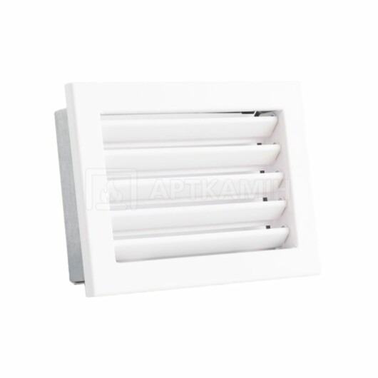 Решетка для камина Darco Ventlab KRVZS 200x145 белая с неподвижными жалюзи