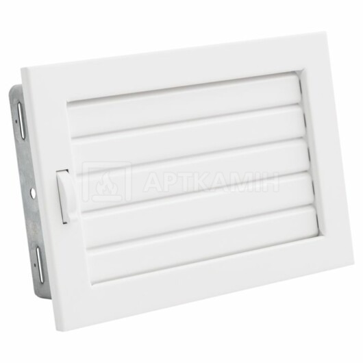 Решетка для камина Darco Ventlab KRVZ 240x170 белая с подвижными жалюзи