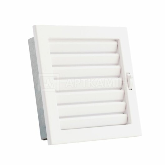 Решітка для каміну Darco Ventlab KRVZ 220x220 біла з рухомими жалюзі