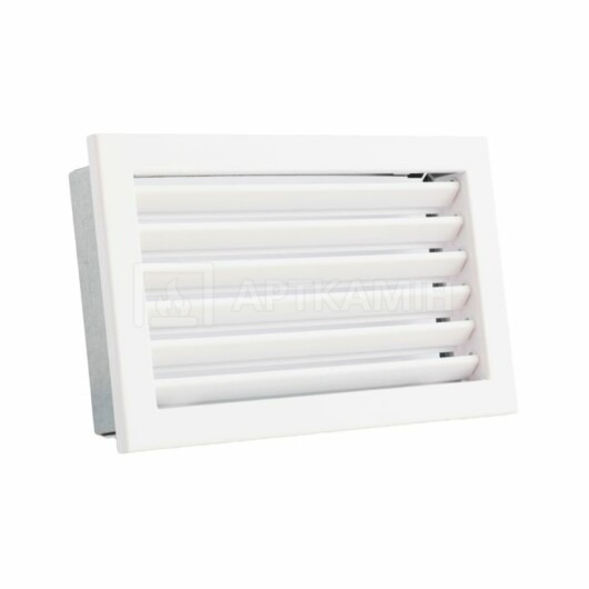 Решітка для каміну Darco Ventlab KRVZS 325x195 біла з нерухомими жалюзі
