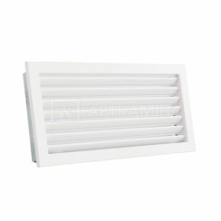 Решітка для каміну Darco Ventlab KRVZS 450x240 біла з нерухомими жалюзі