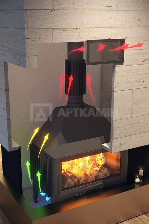 Решітка для каміну Darco Ventlab KRVSM 240x170 біла. Фото 2