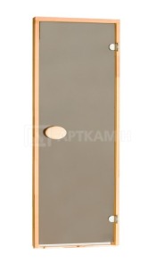Стеклянные двери для бани Pal 80x190 (бронза, 8 мм)