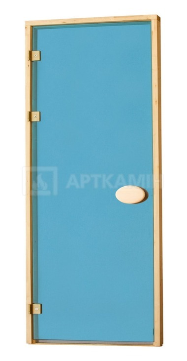 Скляні двері для сауни Pal 80x190 (голубий, 8 мм)
