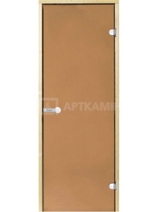 Скляні двері HARVIA 80x190 (бронза)