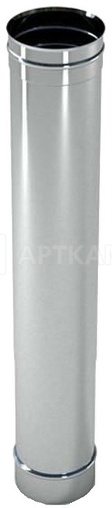 Труба димохідна нерж. Версія Люкс L-0,3 м D-100 мм товщ. 1 мм