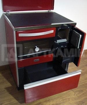 Піч-камін MBS Thermo Royal 720 L бордо. Фото 2