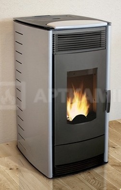 Печь-камин MBS Thermo Pellet 18 кВт серая. Фото 2
