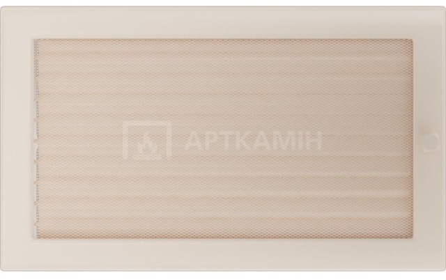 Решітка для каміну Kratki кремова 22/37 з жалюзі. Фото 2