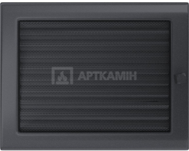 Решітка для каміну Kratki графітова 22/30 з жалюзі. Фото 2