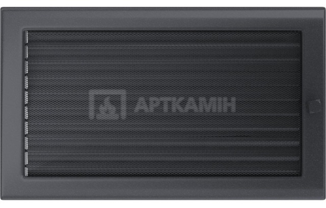Решітка для каміну Kratki графітова 22/37 з жалюзі. Фото 2
