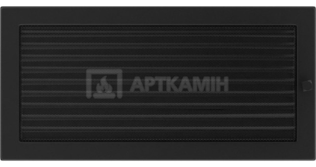 Решетка для камина Kratki черная 22/45 с жалюзи. Фото 2