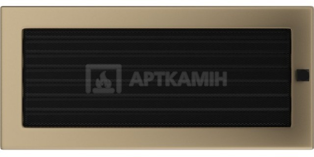 Решітка для каміну Kratki золото гальванізована 17/37 з жалюзі. Фото 2