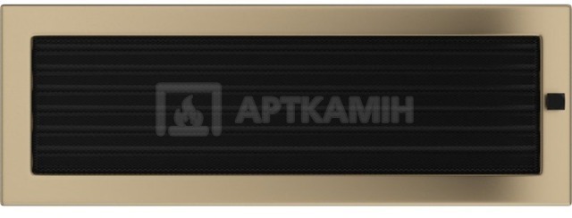 Решетка для камина Kratki золото гальванизированная 17/49 с жалюзи. Фото 2