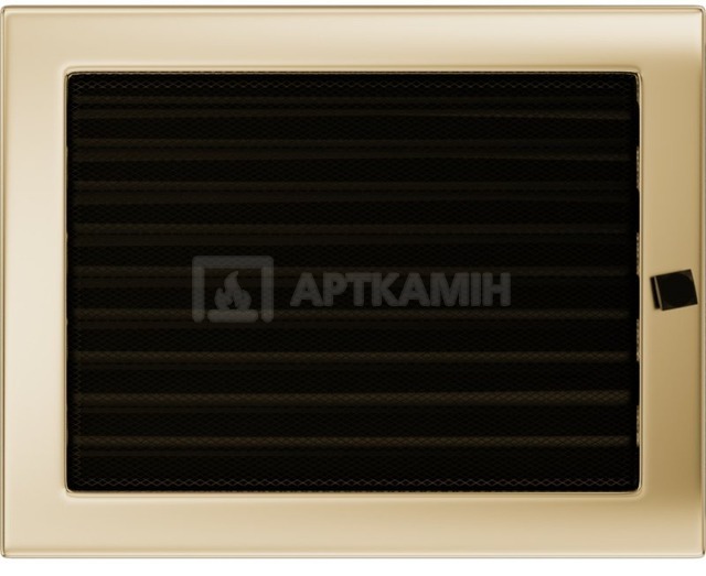 Решетка для камина Kratki позолота 22/30 с жалюзи. Фото 2