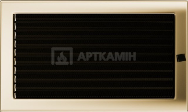 Решітка для каміну Kratki позолота 22/37 з жалюзі. Фото 2