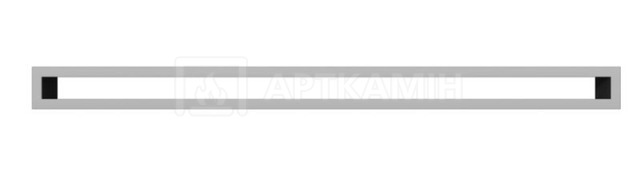 Решітка для каміну Kratki шліфована TUNEL/6/100/SZ. Фото 2