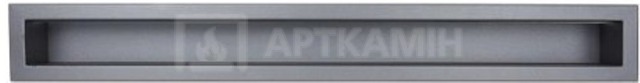 Решетка для камина Kratki графитовая Mila тунель 120х900
