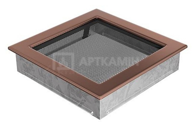 Решетка для камина Kratki медь гальваническая 22/22. Фото 2