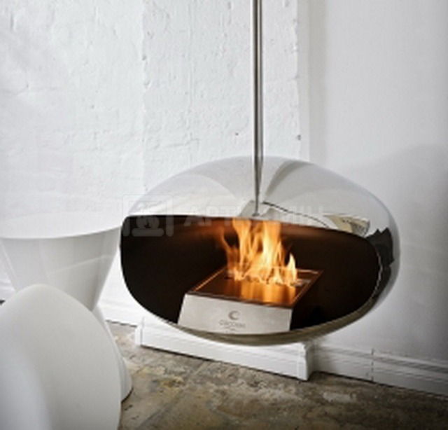 Біокамін Cocoon Fires Aeris Hanging Cocoon Stainless Steel. Фото 2