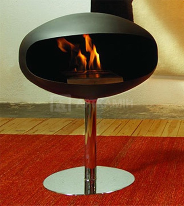 Биокамин Cocoon Fires Terra Pedestal Standing Cocoon Black. Фото 3