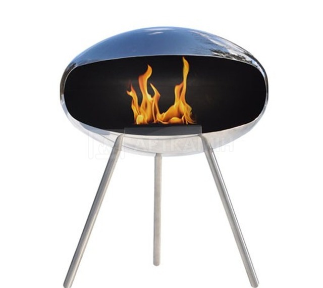 Біокамін Cocoon Fires Terra Standing Cocoon Stainless Steel