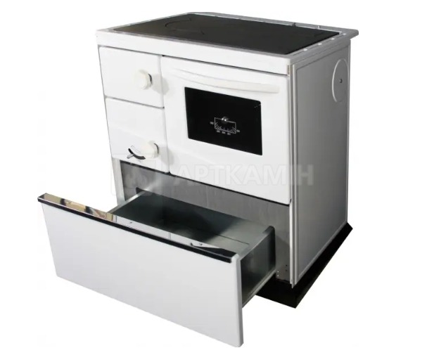 Печь Thorma Okonom 75/Fiko De Luxe white right. Фото 3