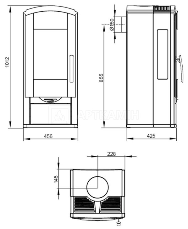 Піч опалювальна Nordpeis Casa. Фото 3