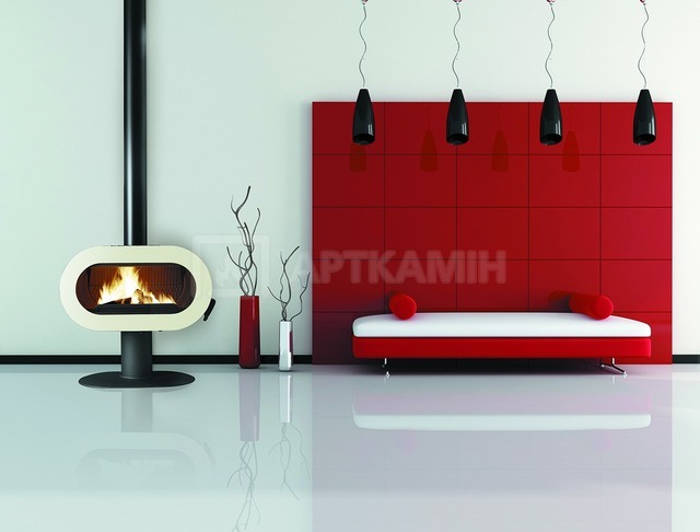 Піч-камін Invicta Fifty емаль слонова кістка. Фото 2